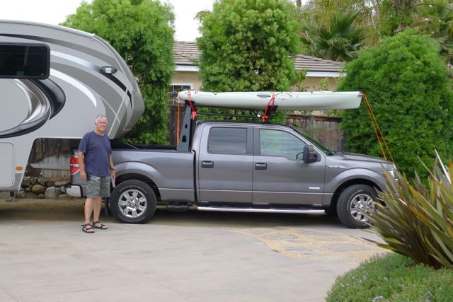 Truck racks for kayaks and accessories