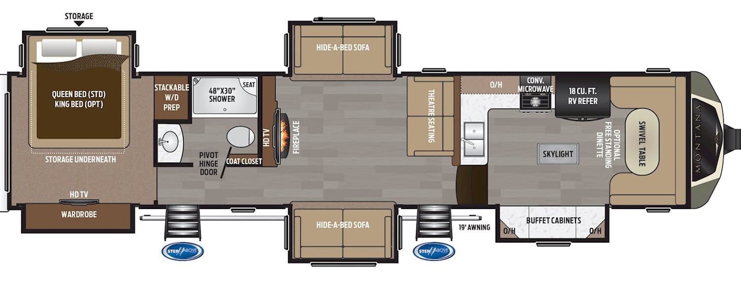Montana Camper With Front Living Room