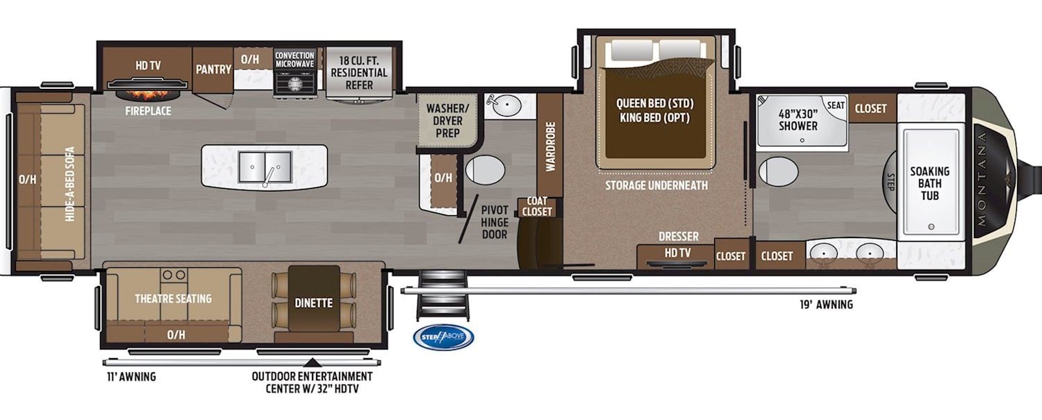 Keystone Montana 3820 Floor Plan