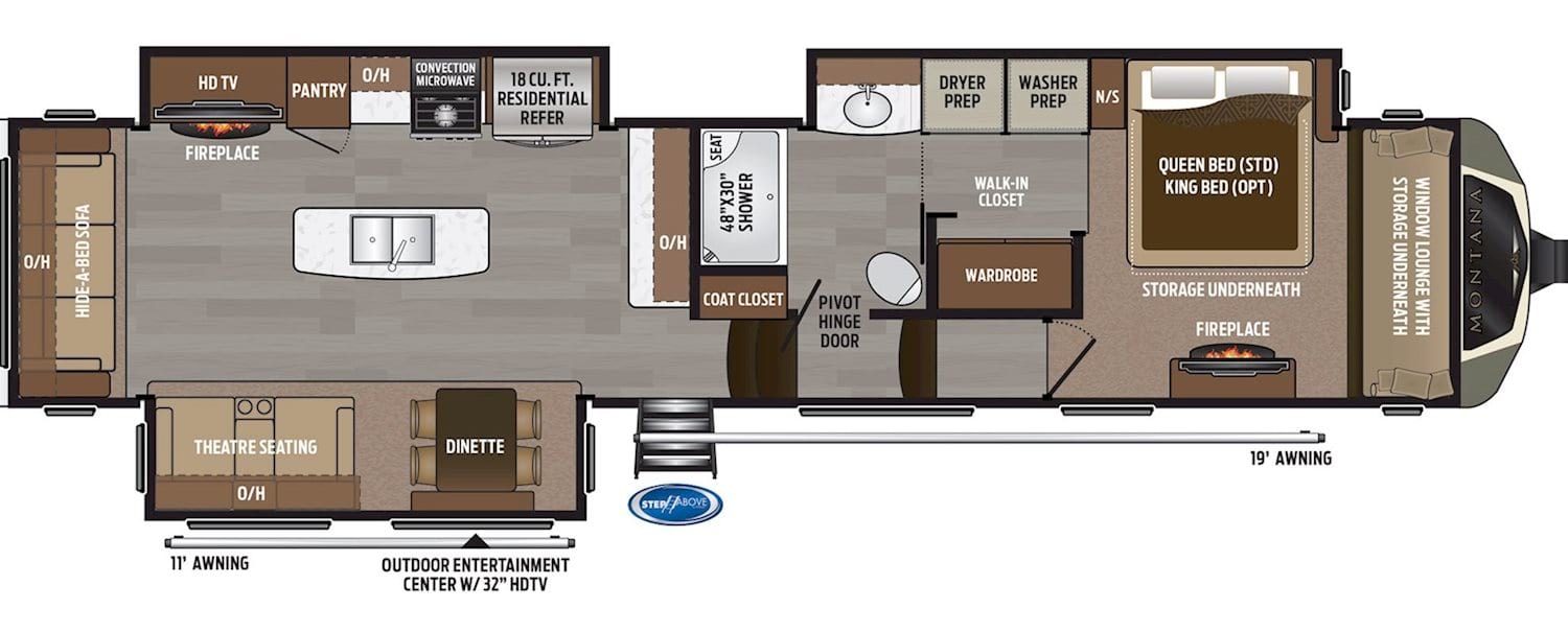 Keystone Montana 3811 Floor Plan